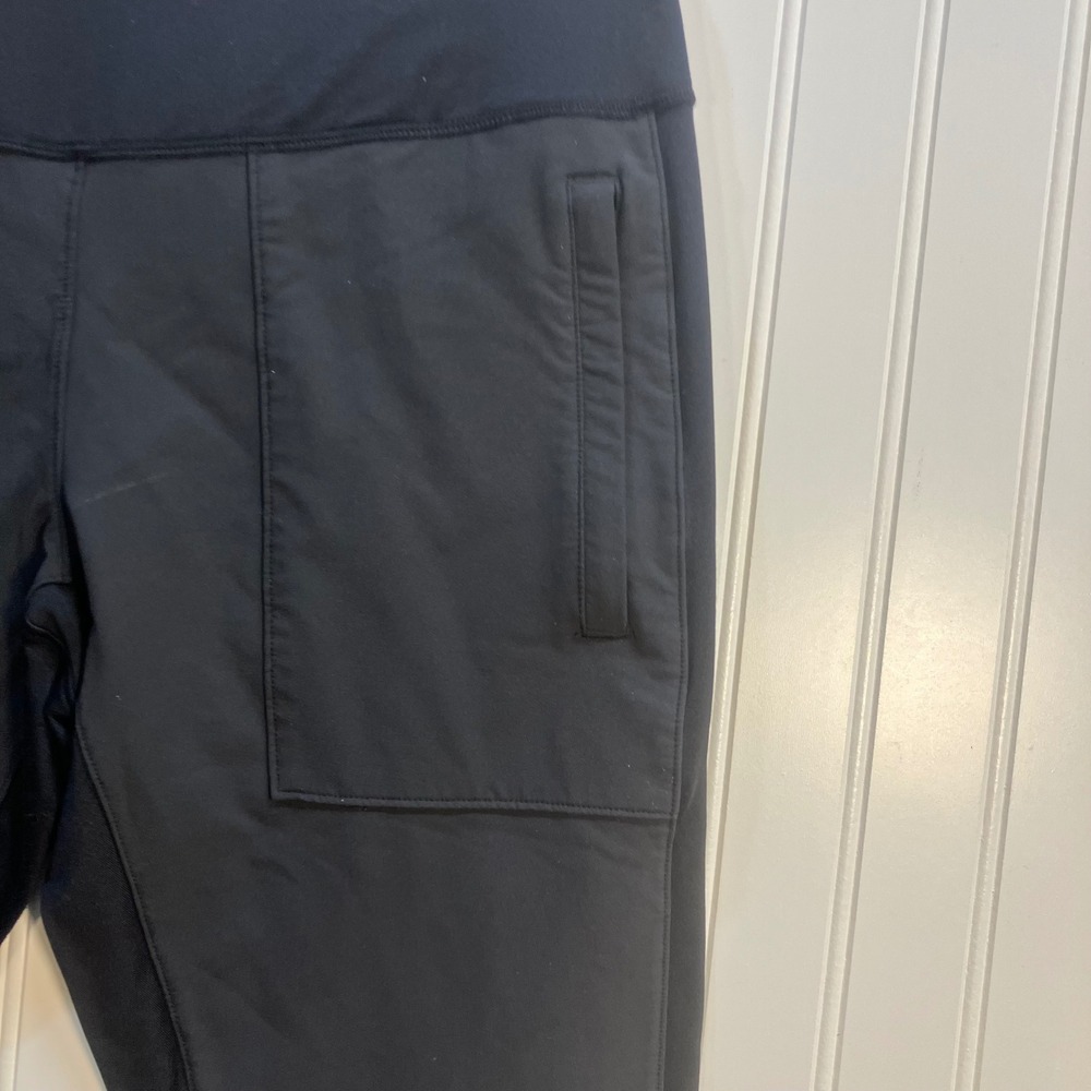 Marmot Womens Black High Waisted Performance Hiking Leggings Large Pockets L - Picture 5 of 14